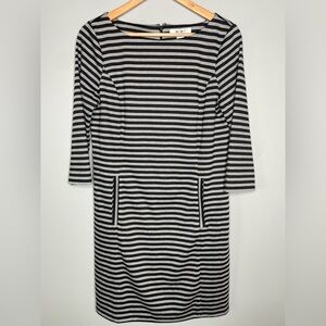 White House Black Market Jacquard Striped Midi Dress